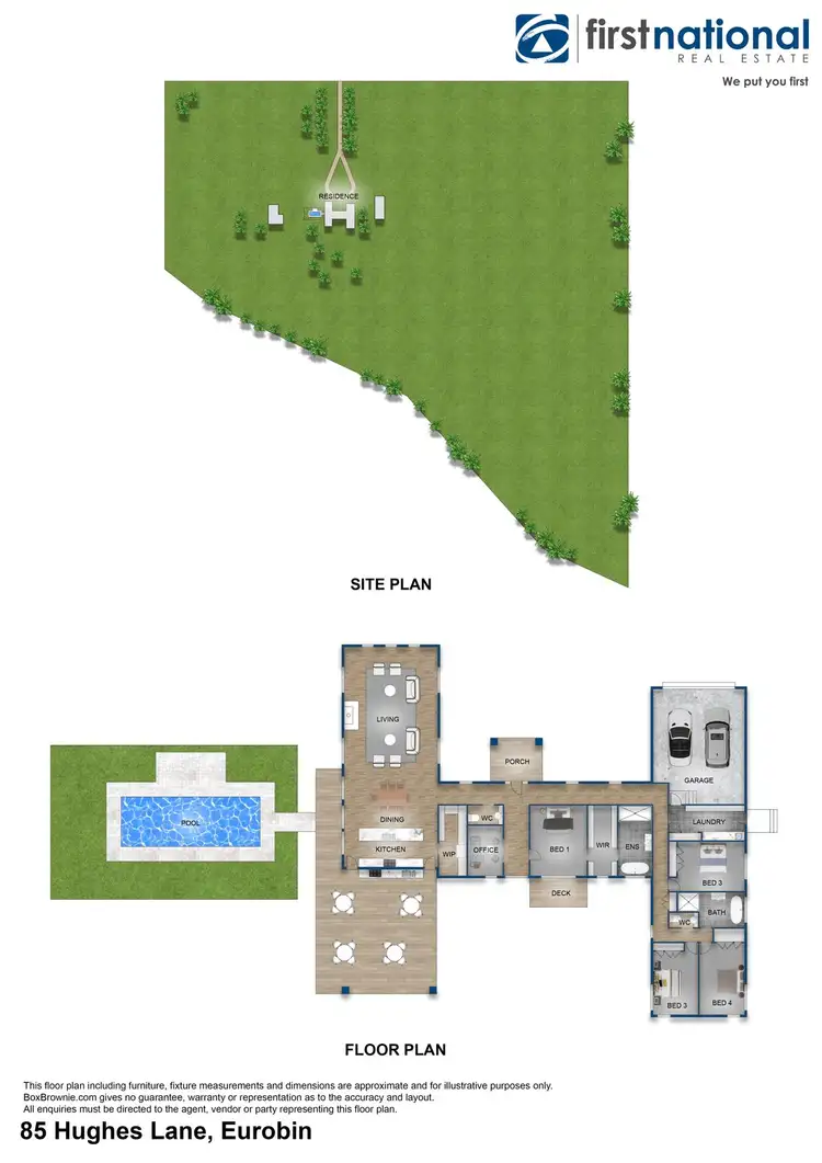 Floorplan of Homely house listing, 85 Hughes Lane, Eurobin VIC 3739