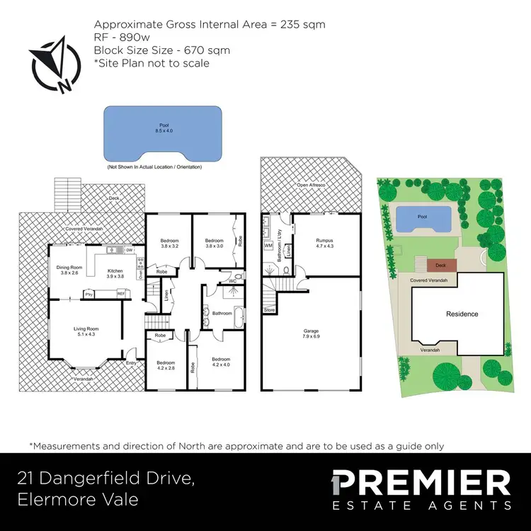 Floorplan of Homely house listing, 21 Dangerfield Drive, Elermore Vale NSW 2287