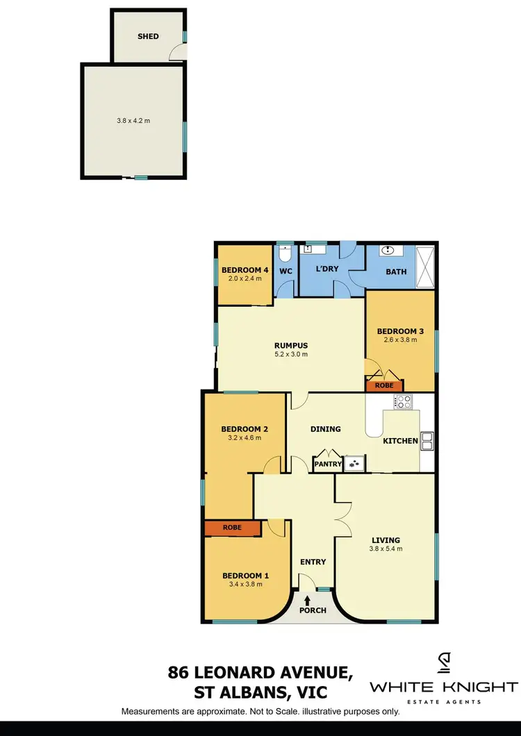 Floorplan of Homely house listing, 86 Leonard Avenue, St Albans VIC 3021