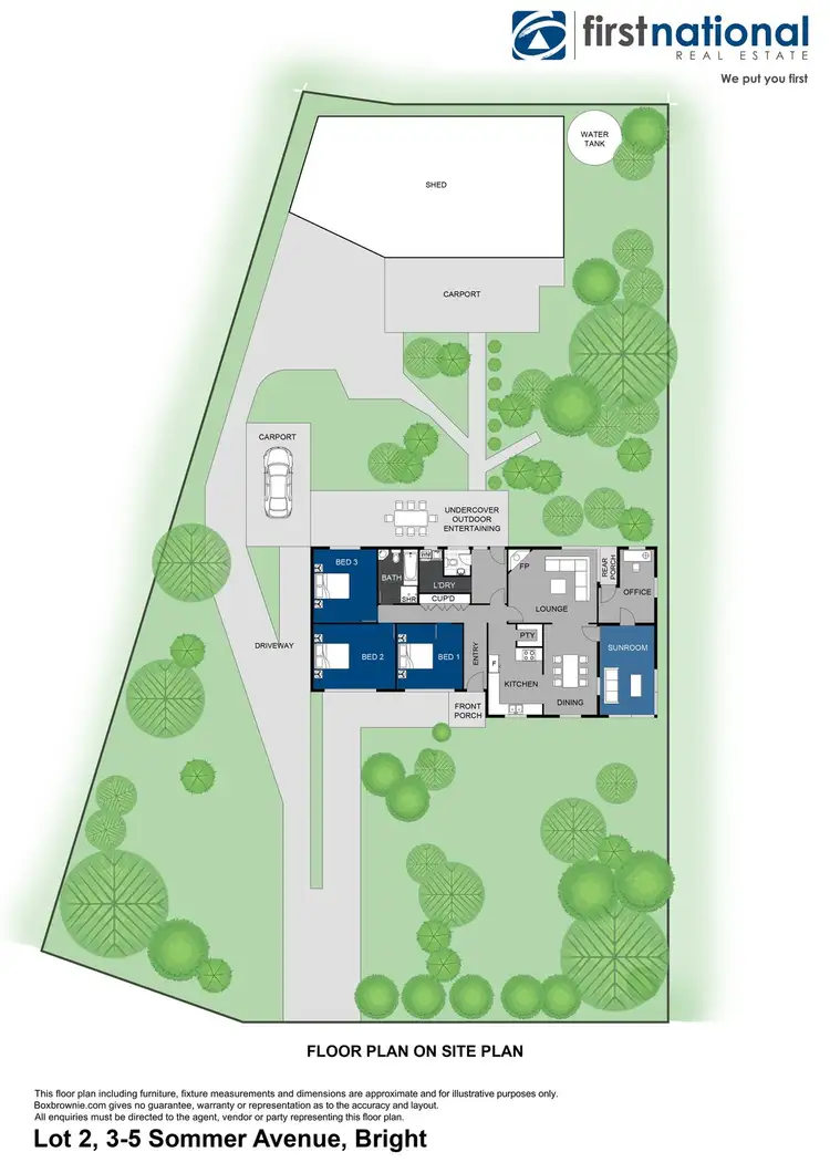 Floorplan of Homely house listing, 3 Sommer Avenue, Bright VIC 3741