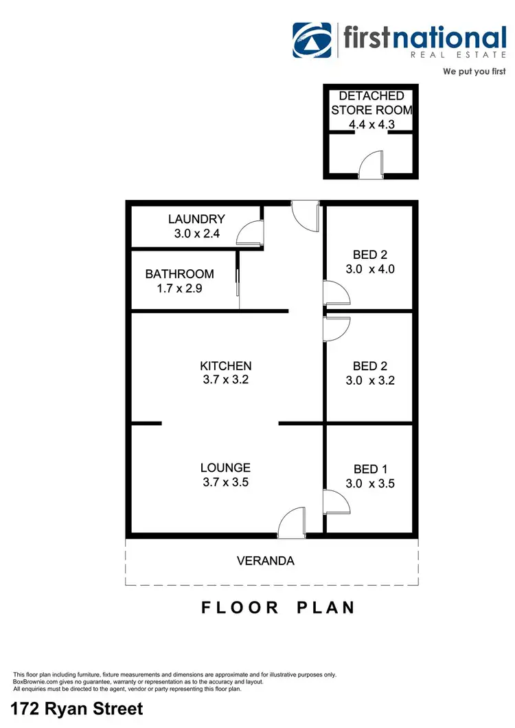 Floorplan of Homely house listing, 172 Ryan Street, Broken Hill NSW 2880
