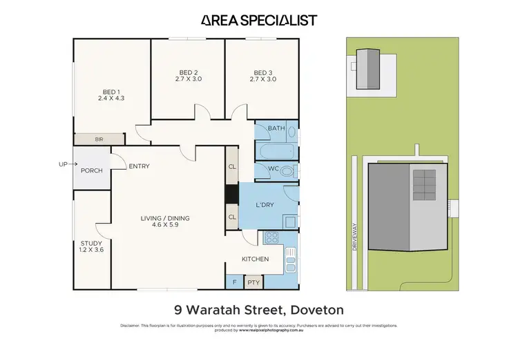 Floorplan of Homely house listing, 9 Waratah Street, Doveton VIC 3177