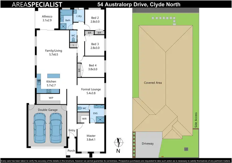 Floorplan of Homely house listing, 54 Australorp Drive, Clyde North VIC 3978