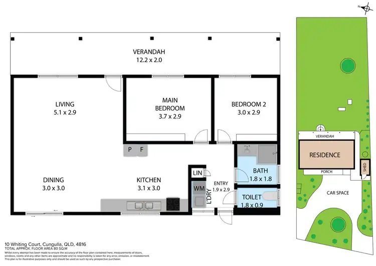 Floorplan of Homely house listing, 10 Whiting Court, Cungulla QLD 4816
