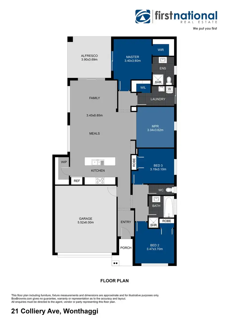 Floorplan of Homely house listing, 21 Colliery Avenue, North Wonthaggi VIC 3995