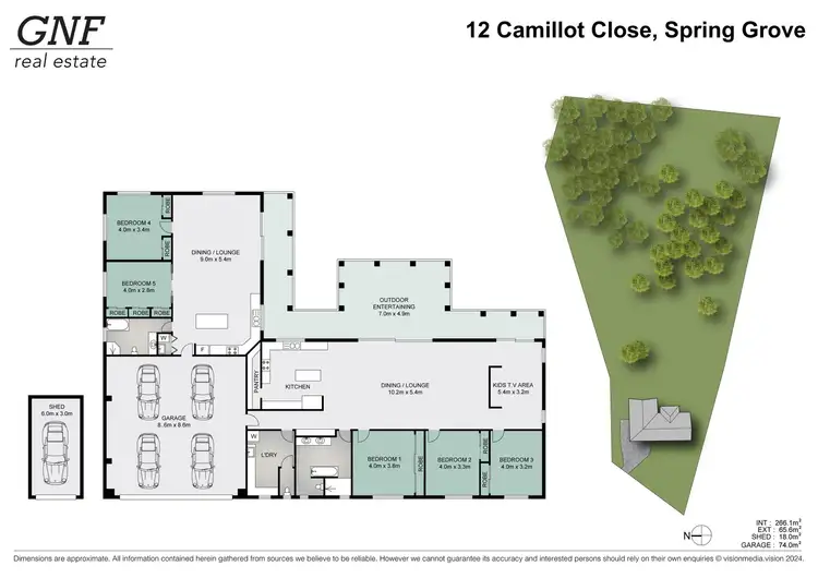 Floorplan of Homely rural property listing, 12 Camillott Close, Spring Grove NSW 2470