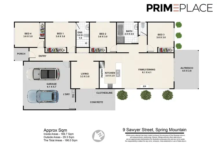 Floorplan of Homely house listing, 9 Sawyer Street, Spring Mountain QLD 4300
