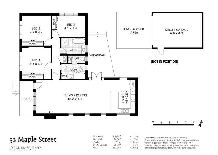 Floorplan of Homely house listing, 52 Maple Street, Golden Square VIC 3555