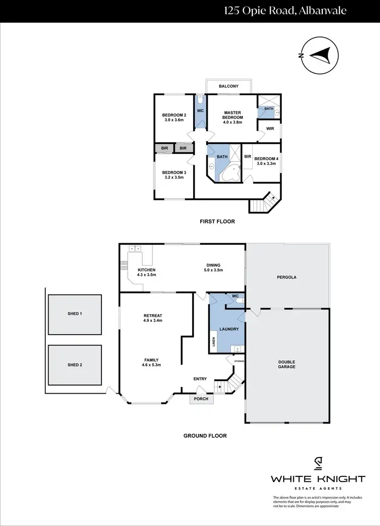 Floorplan of Homely house listing, 125 Opie Road, Albanvale VIC 3021