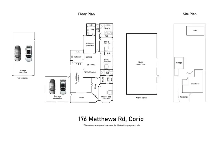Floorplan of Homely house listing, 176 Matthews Road, Corio VIC 3214