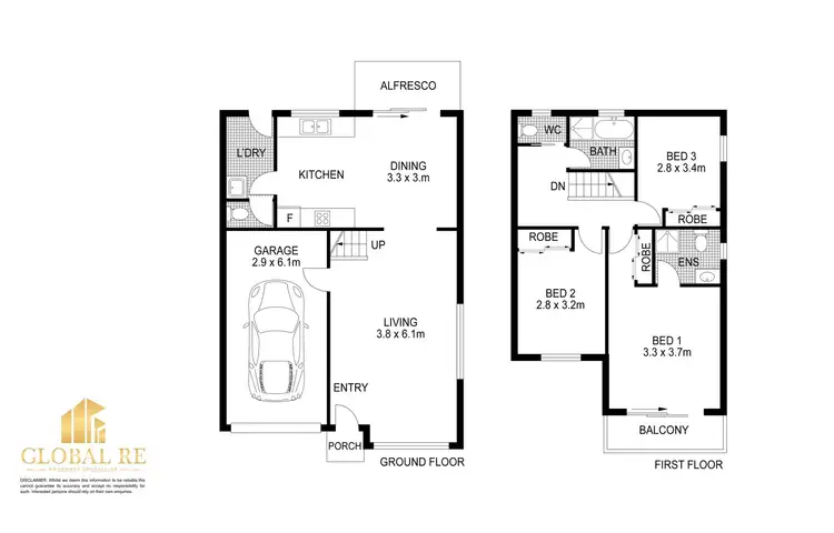 Floorplan of Homely townhouse listing, 5/6-10 Ligar Street, Fairfield Heights NSW 2165