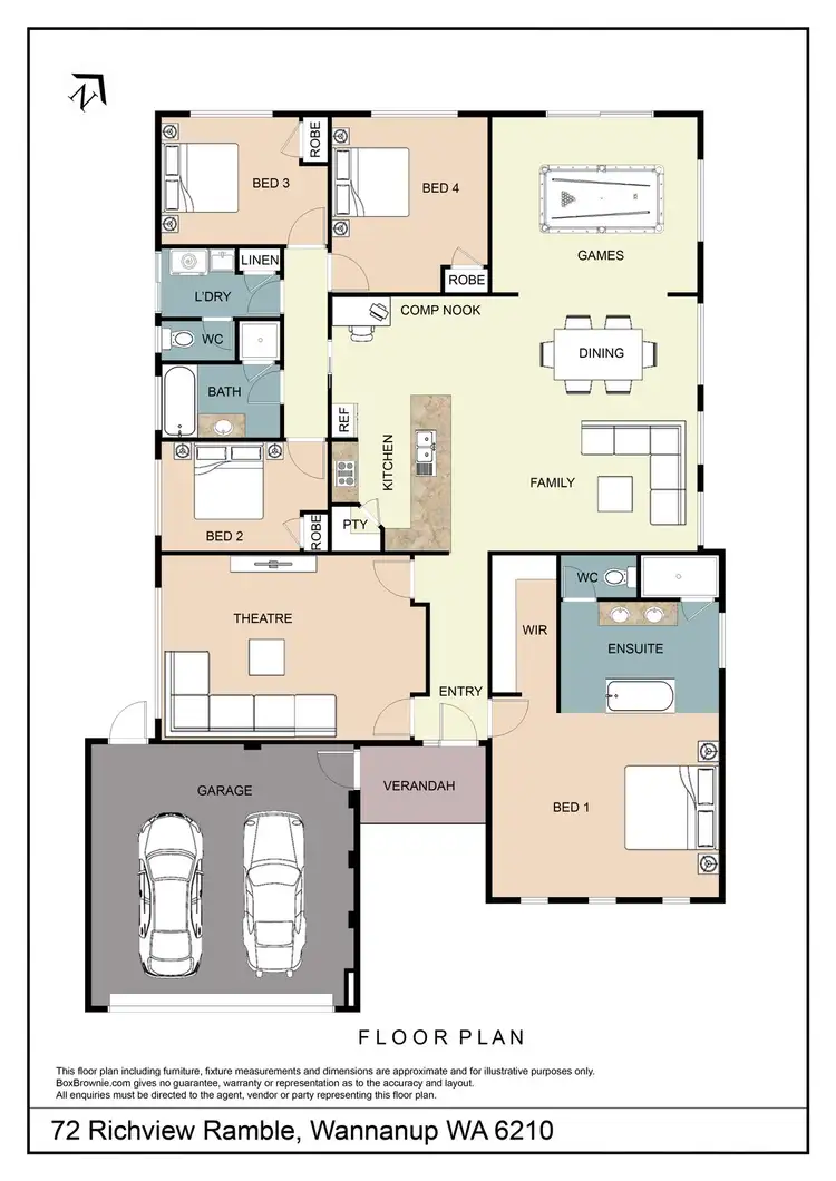 Floorplan of Homely house listing, 72 Richview Ramble, Wannanup WA 6210