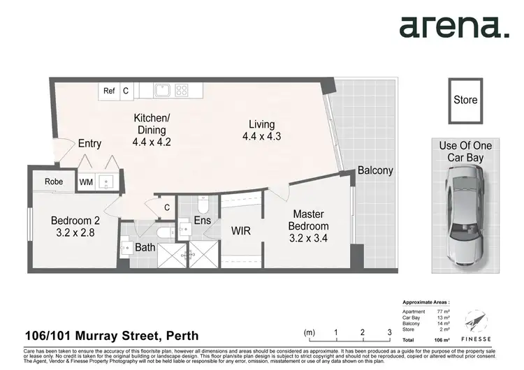 Floorplan of Homely apartment listing, 106/101 Murray Street, Perth WA 6000