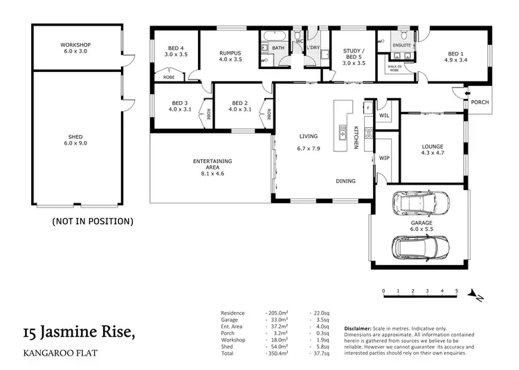 Floorplan of Homely house listing, 15 Jasmine Rise, Kangaroo Flat VIC 3555