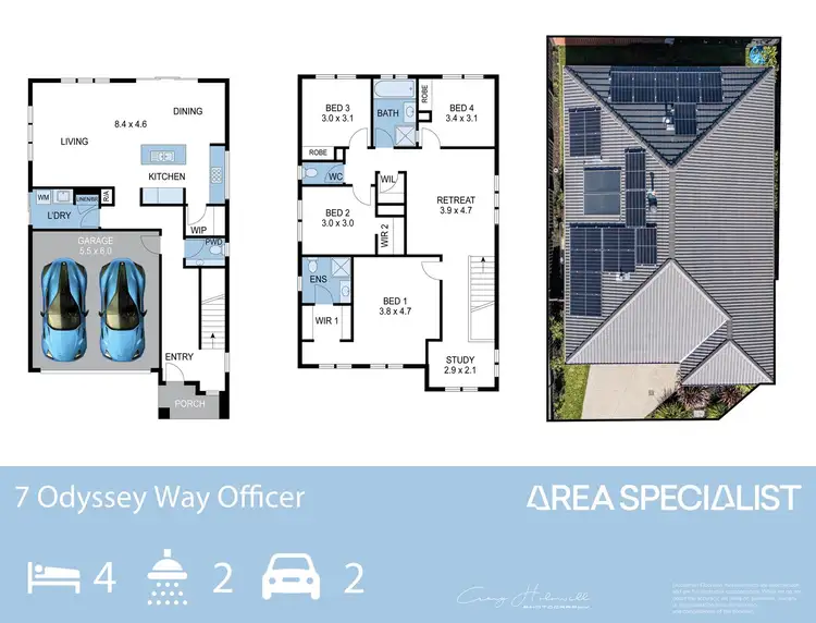 Floorplan of Homely house listing, 7 Odyssey Way, Officer VIC 3809