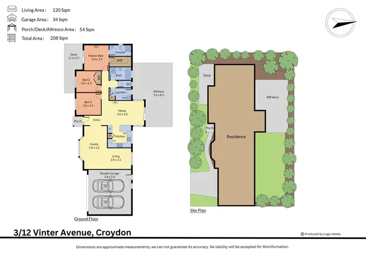 Floorplan of Homely unit listing, 3/12 Vinter Avenue, Croydon VIC 3136
