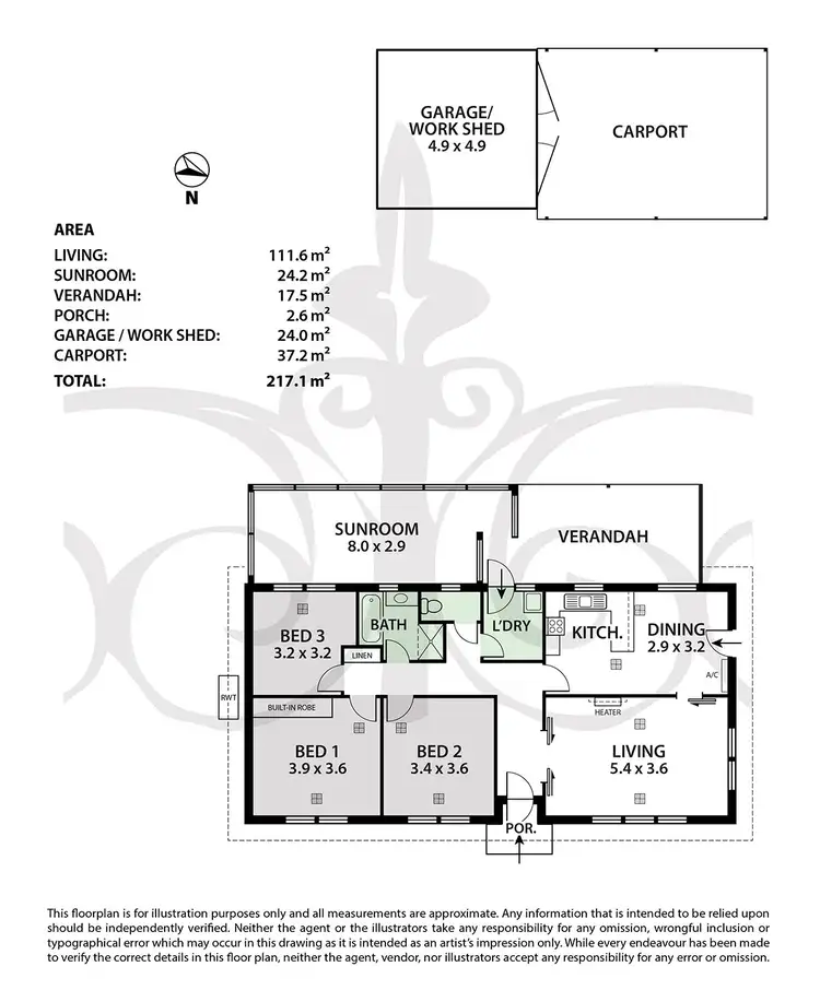 Floorplan of Homely house listing, 11 Radcliffe Avenue, Klemzig SA 5087