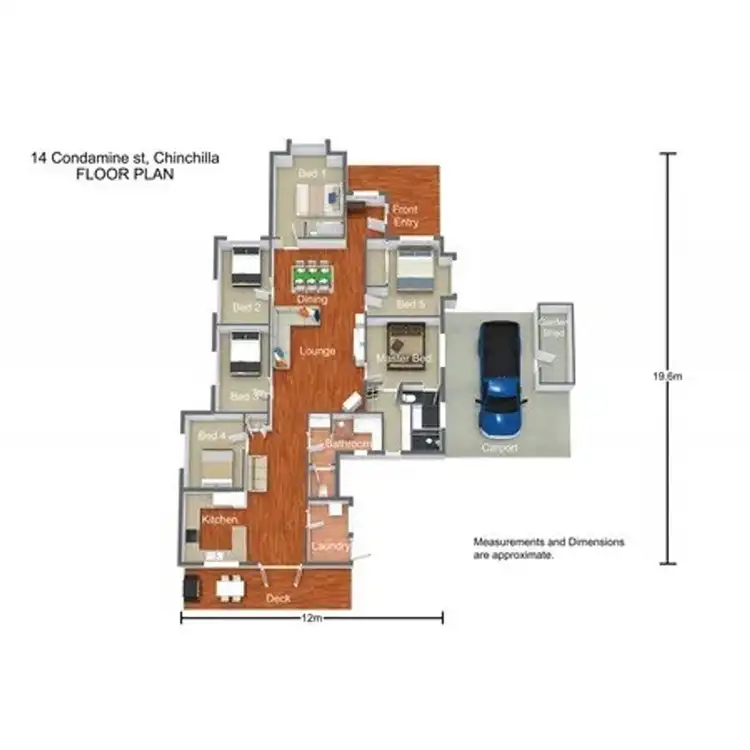 Floorplan of Homely house listing, 14 Condamine Street, Chinchilla QLD 4413