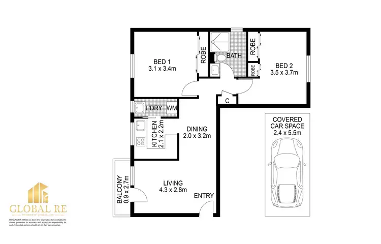 Floorplan of Homely unit listing, 4/132-134 Lansdowne Rd, Canley Vale NSW 2166
