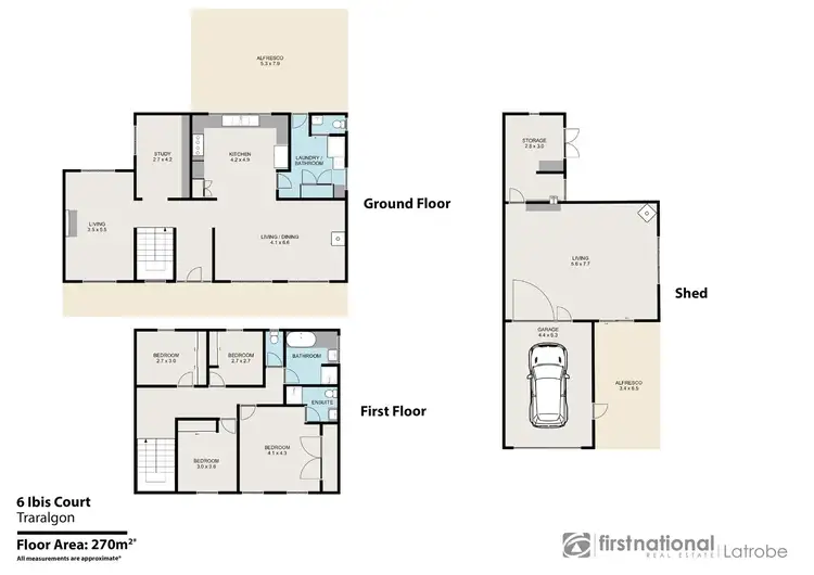 Floorplan of Homely house listing, 6 Ibis Court, Traralgon VIC 3844