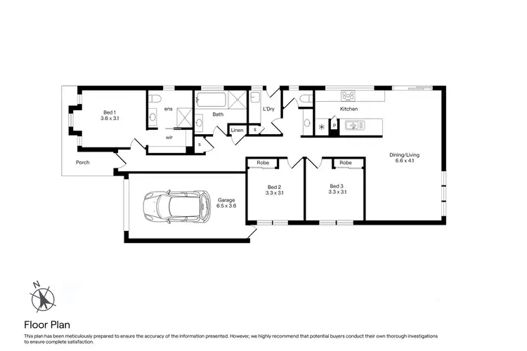 Floorplan of Homely house listing, 6 Wrixon Street, Romsey VIC 3434