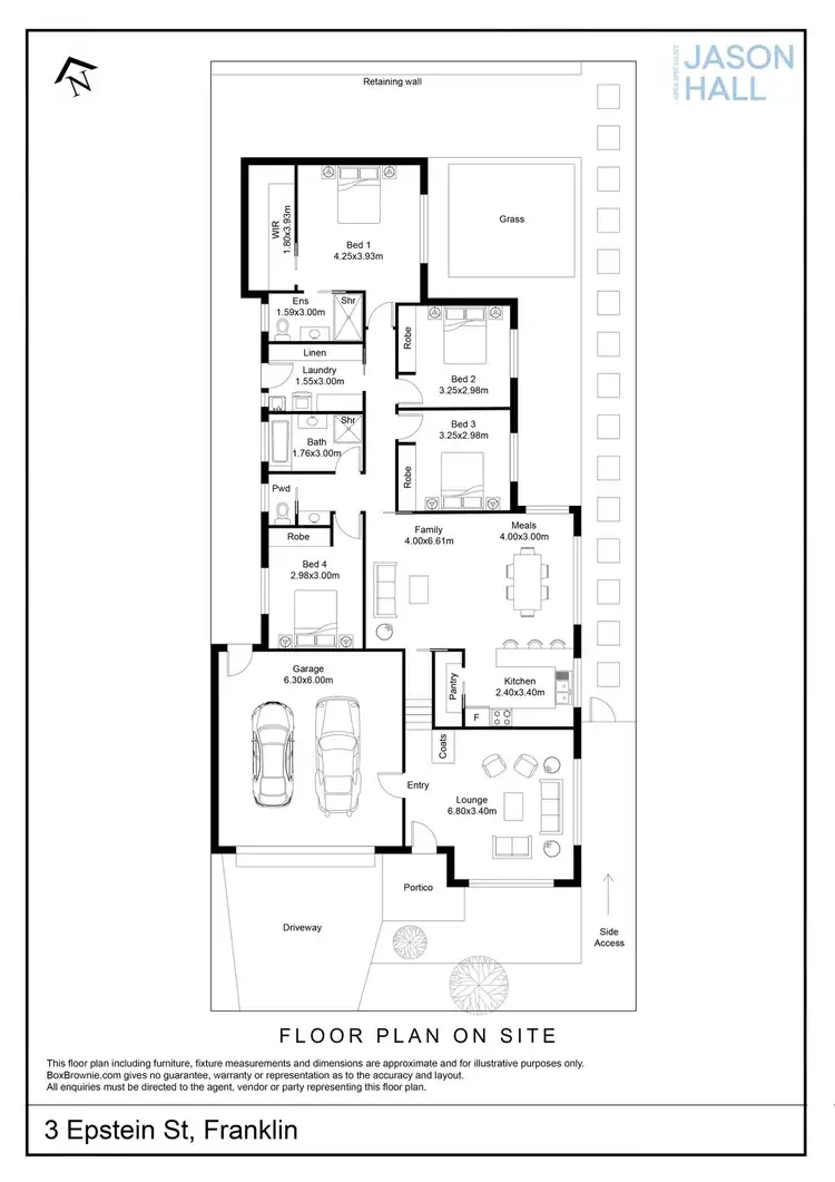 Floorplan of Homely house listing, 3 Epstein Street, Franklin ACT 2913