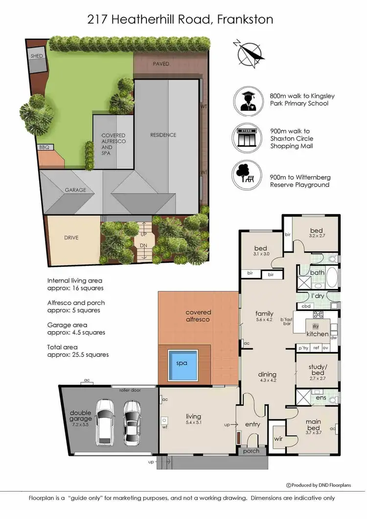 Floorplan of Homely house listing, 217 Heatherhill Road, Frankston VIC 3199