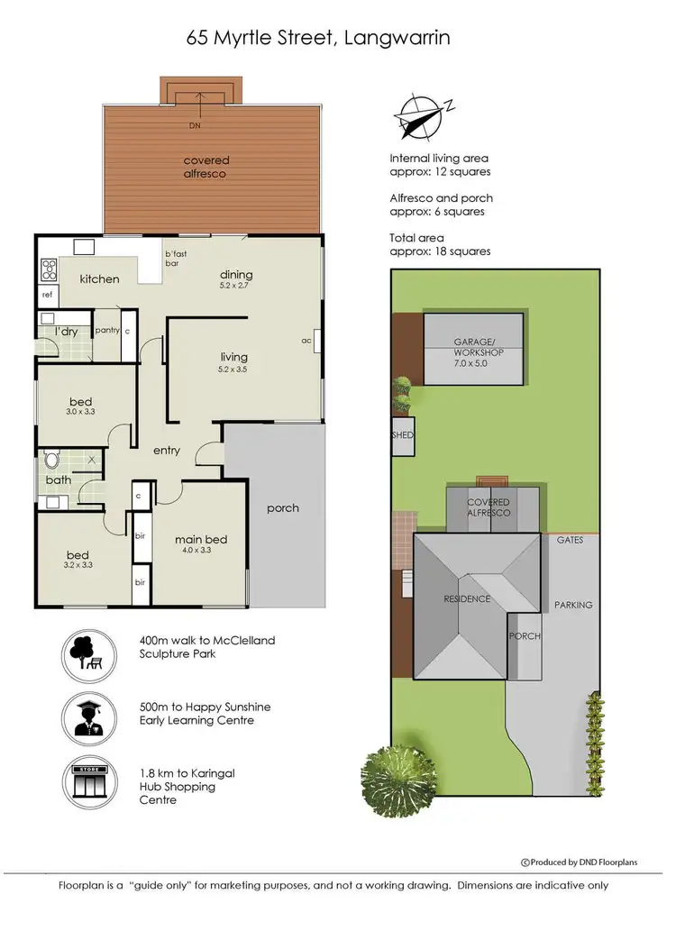 Floorplan of Homely house listing, 65 Myrtle Street, Langwarrin VIC 3910