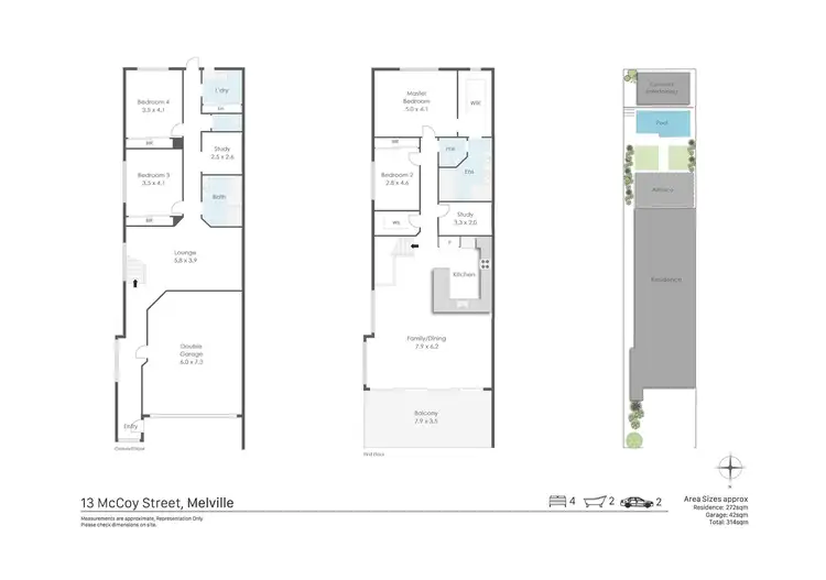 Floorplan of Homely house listing, 13 McCoy Street, Melville WA 6156