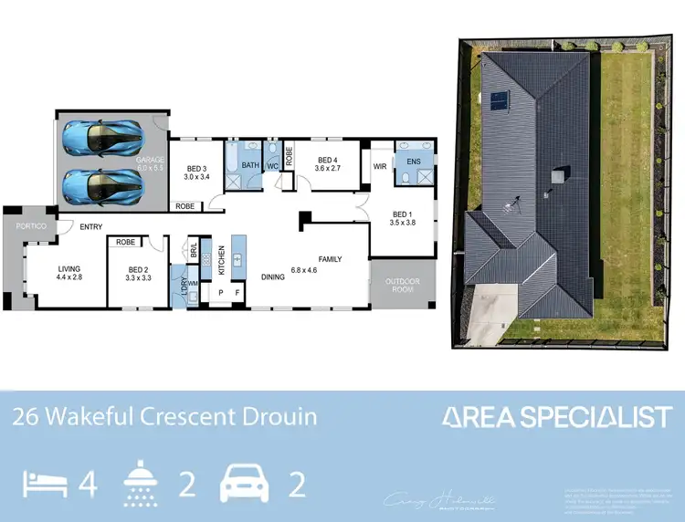 Floorplan of Homely house listing, 26 Wakeful Crescent, Drouin VIC 3818
