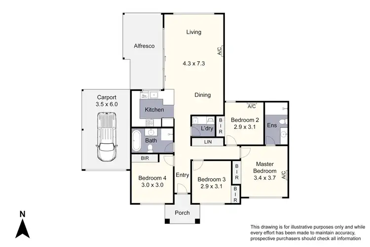 Floorplan of Homely house listing, 22A Goodman Drive, Noble Park VIC 3174