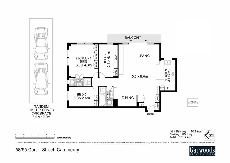 Floorplan of Homely apartment listing, 58/55 Carter Street, Cammeray NSW 2062