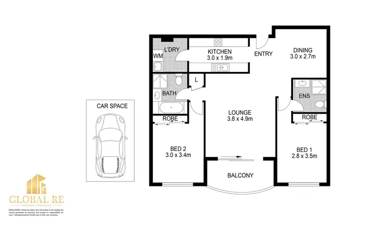 Floorplan of Homely apartment listing, 10/16 Frank Oliveri Drive, Chipping Norton NSW 2170