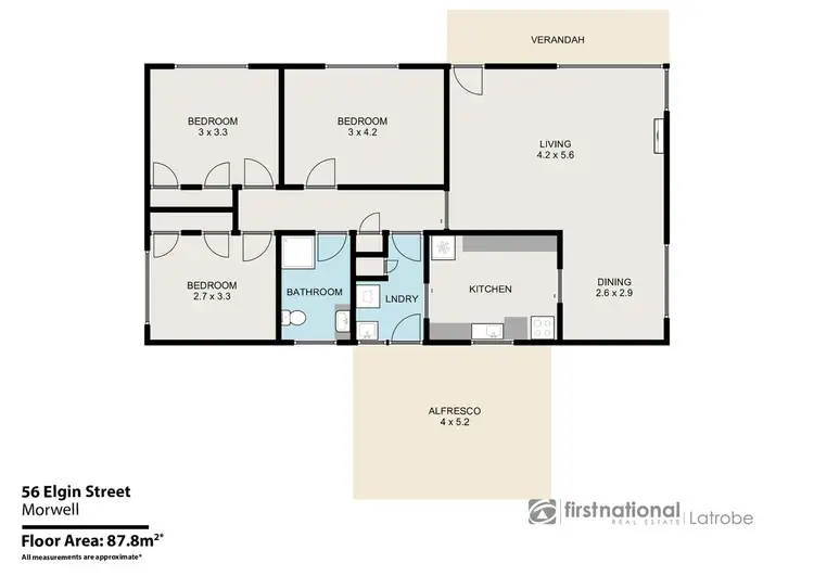 Floorplan of Homely house listing, 56 Elgin Street, Morwell VIC 3840