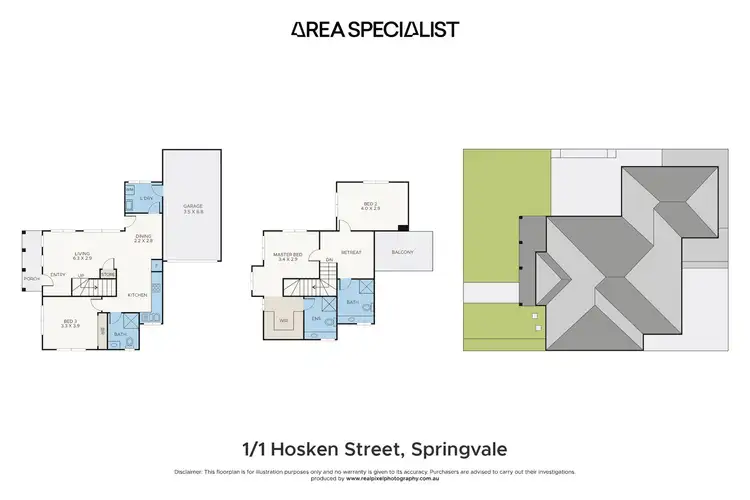 Floorplan of Homely townhouse listing, 1/1 Hosken Street, Springvale South VIC 3172