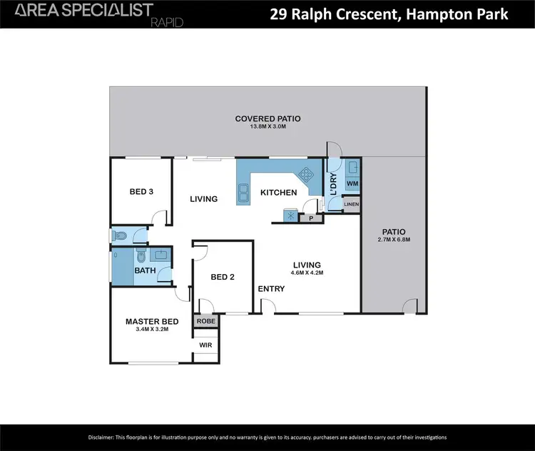 Floorplan of Homely house listing, 29 Ralph Crescent, Hampton Park VIC 3976