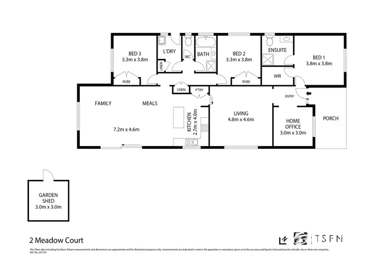 Floorplan of Homely house listing, 2 Meadow Court, Strathfieldsaye VIC 3551