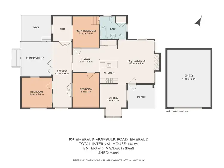 Floorplan of Homely house listing, 107 Emerald-Monbulk Road, Emerald VIC 3782