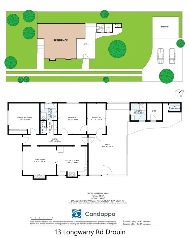 Floorplan of Homely house listing, 13 Longwarry Road, Drouin VIC 3818