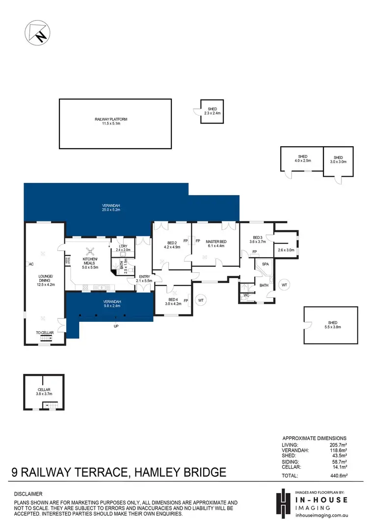 Floorplan of Homely house listing, 9 Railway Terrace, Hamley Bridge SA 5401