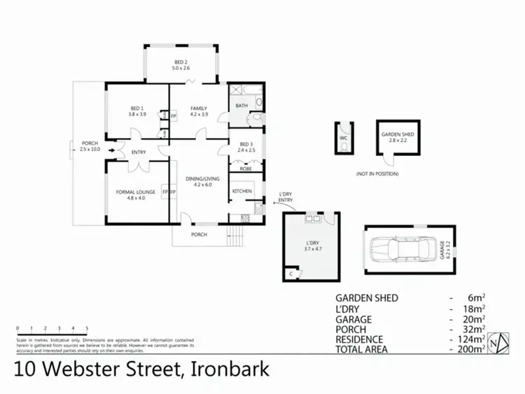 Floorplan of Homely house listing, 10 Webster Street, Ironbark VIC 3550
