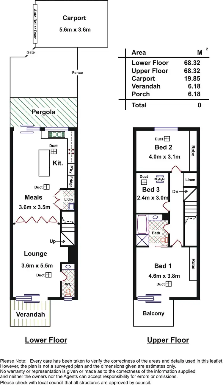 Floorplan of Homely townhouse listing, 2/21 Peppercorn Circuit, Mawson Lakes SA 5095
