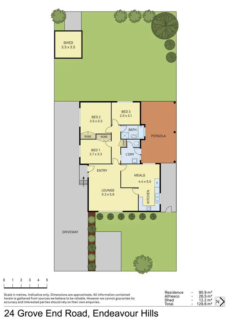 Floorplan of Homely house listing, 24 Grove End Road, Endeavour Hills VIC 3802