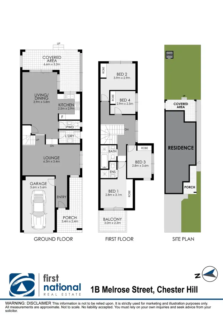 Floorplan of Homely semi-detached listing, 1B Melrose Street, Chester Hill NSW 2162