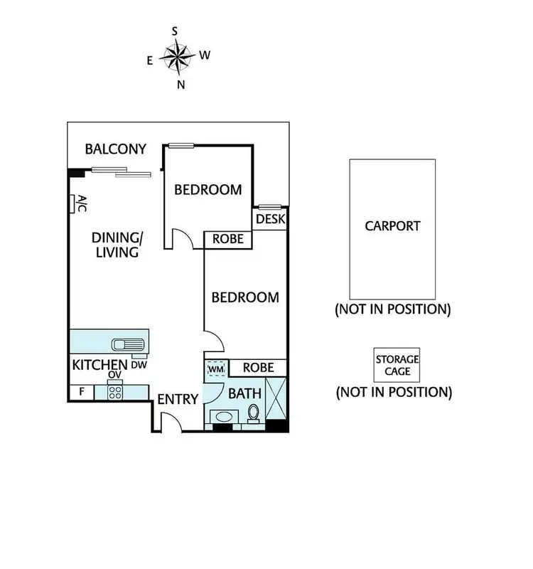 Floorplan of Homely apartment listing, 203/1 Brunswick Road, Brunswick East VIC 3057