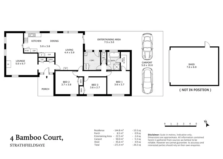 Floorplan of Homely house listing, 4 Bamboo Court, Strathfieldsaye VIC 3551