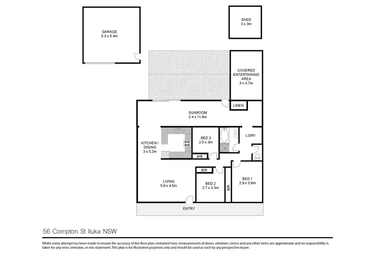 Floorplan of Homely house listing, 56 COMPTON STREET, Iluka NSW 2466