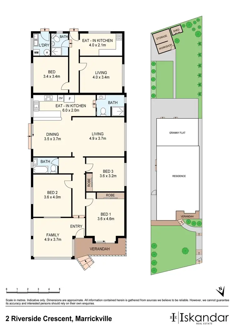 Floorplan of Homely house listing, 2 Riverside Crescent, Marrickville NSW 2204