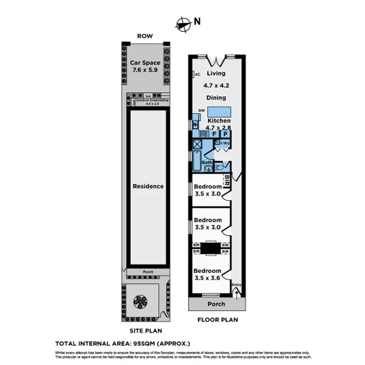 Floorplan of Homely house listing, 7 Learmonth Street, Moonee Ponds VIC 3039