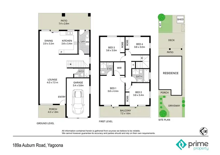 Floorplan of Homely semi-detached listing, 189A Auburn Road, Yagoona NSW 2199